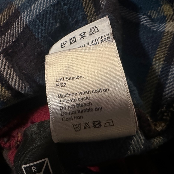 R13 Pieced Gathered Skirt In Od Red/beige/blue Plaid Size XS - Picture 12 of 12